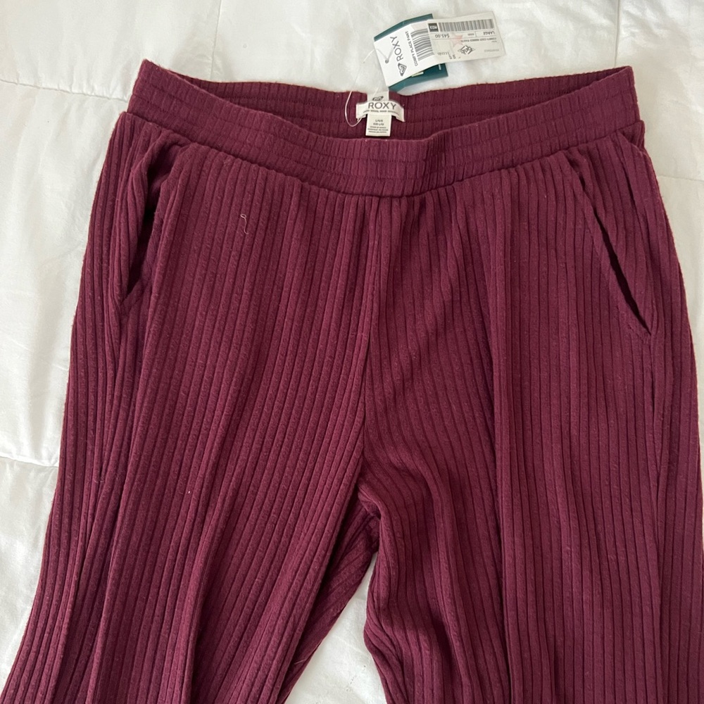 Roxy flowy ribbed pants